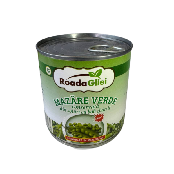 Canned green peas of wrinkled varieties