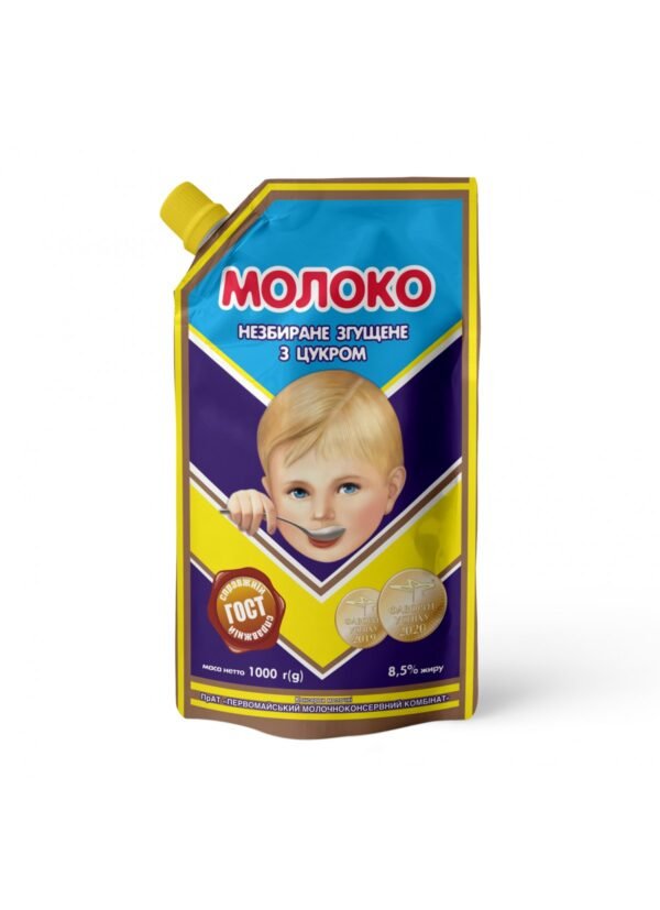 Молоко сгущенное с сахаром цельное Дой-пак  8.5% “Малыш”