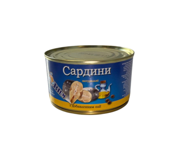Sardină naturală cu adaos de ulei
